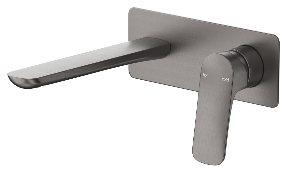 Kaza Wall Basin/Bath Mixer On Plate