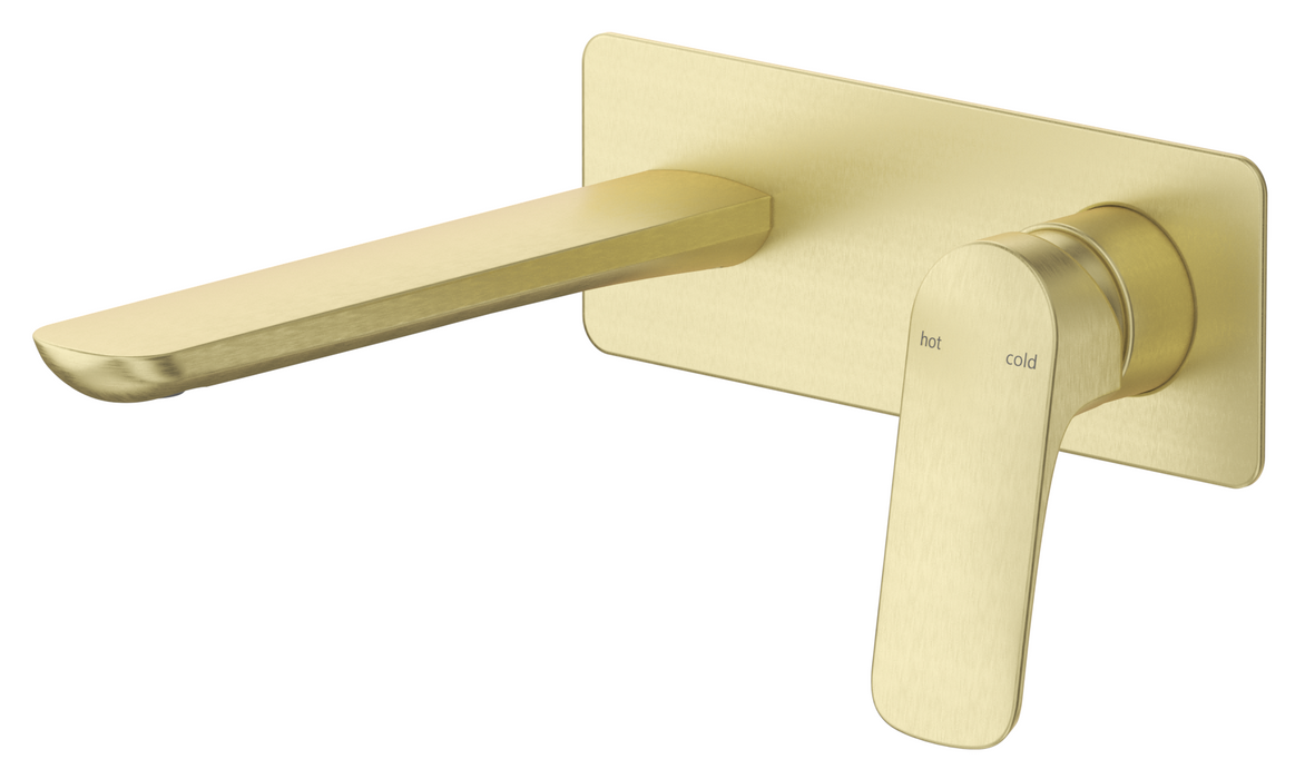 Kaza Wall Basin/Bath Mixer On Plate