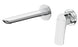 Kaza Wall Basin/Bath Mixer No Plate