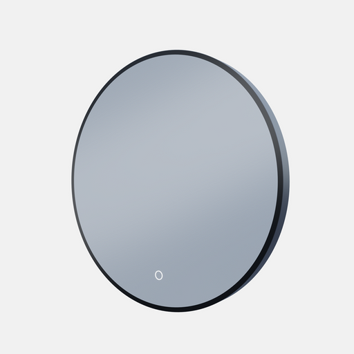 Remer CR80-MB Round 800mm LED Mirror with Matte Black Aluminium Frame -  $398