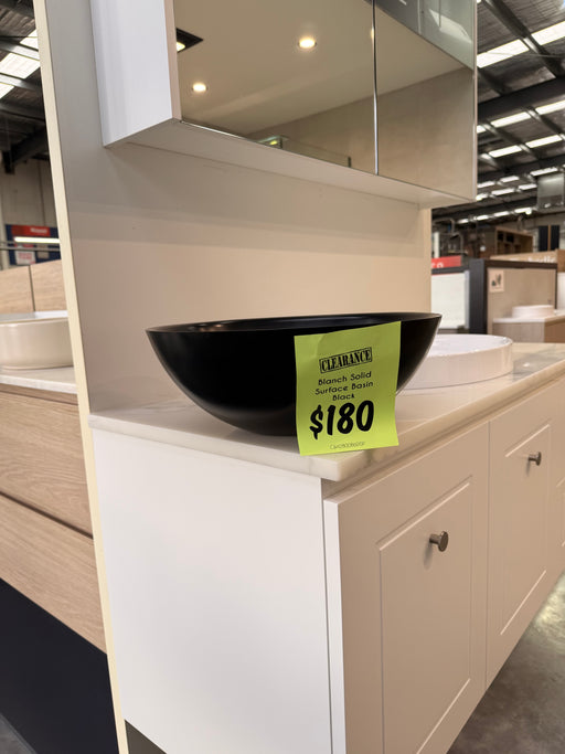 Blanche Soilid Surface Above Counter Basin Black -$180
