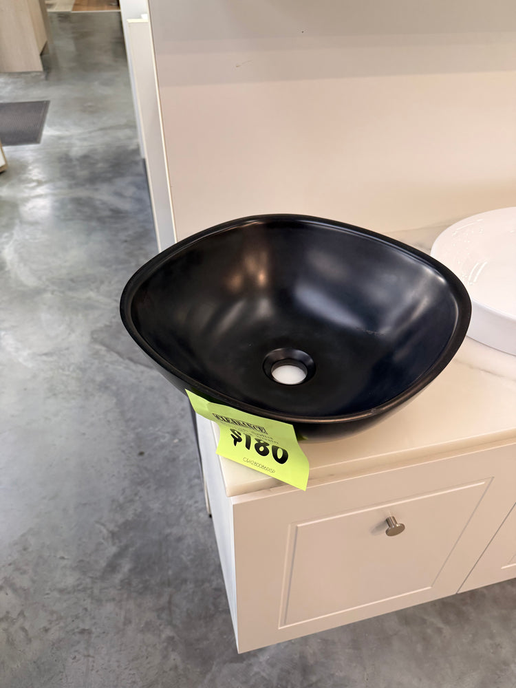 Blanche Soilid Surface Above Counter Basin Black -$180