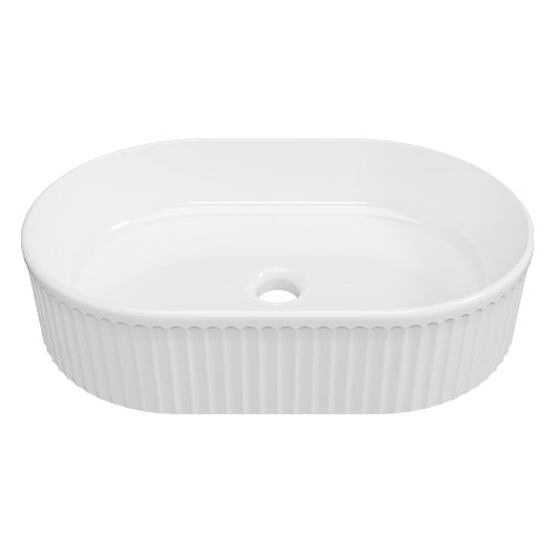 Oval Flute Above Counter Basin - $180