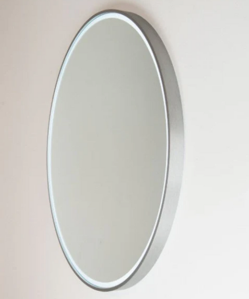 Remer CR60-BN Round 600mm LED Mirror with Brushed Nickel Aluminium Frame - $398