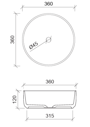 Allure Grey Above Counter Basin - $200
