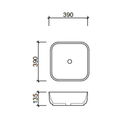 Surreal Above Counter Basin - $150