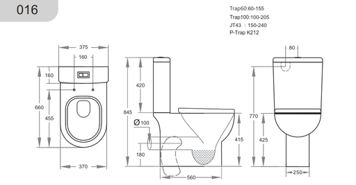 KDK 016 Back To Wall Suite