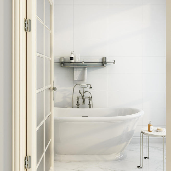GELATO WAVE MATT WHITE 300X600x10MM GECO1224MW