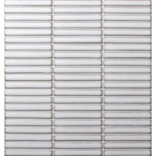 JAPANESE TRACES LINEN WHITE MOSAIC 12X92X8MM ON 284X298MM