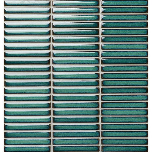 JAPANESE TRACES EMERALD GREEN MOSAICS 12X92X8MM ON 284X298MM