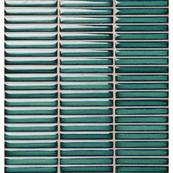 JAPANESE TRACES EMERALD GREEN MOSAICS 12X92X8MM ON 284X298MM