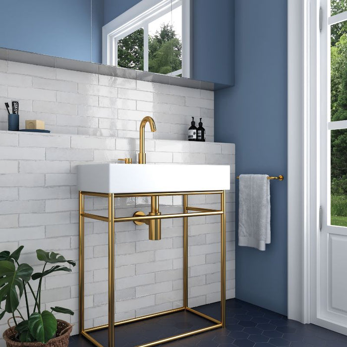 TRIBECA GYPSUM WHITE GLOSS SUBWAY 60X246MM V4 (26871)