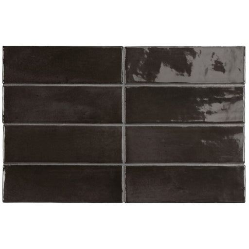 COCO BLACK HAT GLOSS SUBWAY 50X150MM 27991