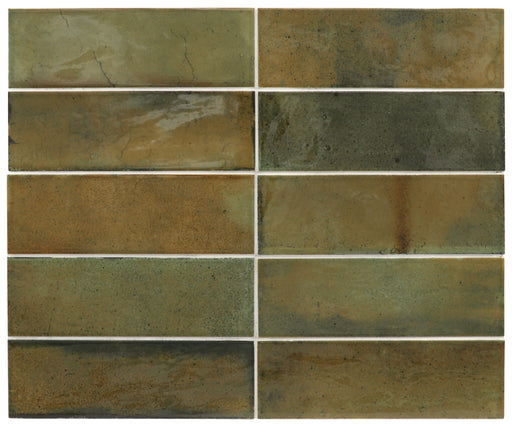 HANOI WILD OLIVE GLOSS 65X200MM 30034