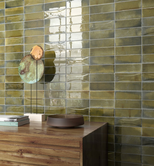 HANOI WILD OLIVE GLOSS 65X200MM 30034