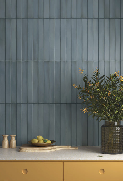 MASSIMO SMOKE BLUE SATIN SUBWAY 50X400MM 31576