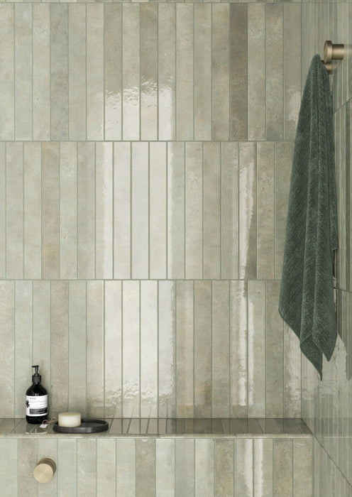 VERTICALE GREEN FIELD GLOSS 50X400MM 31923