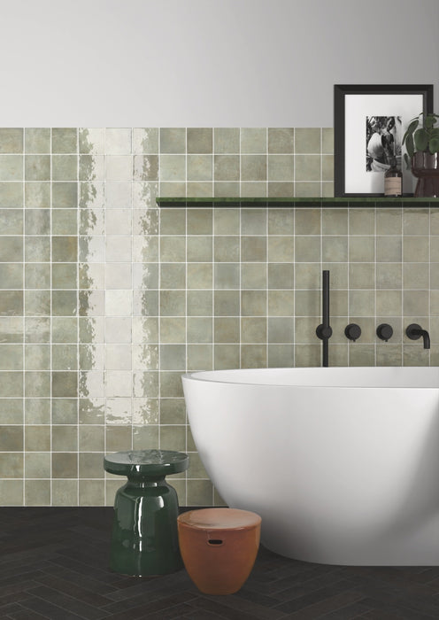VERTICALE GREEN FIELD GLOSS 100X100MM 31870