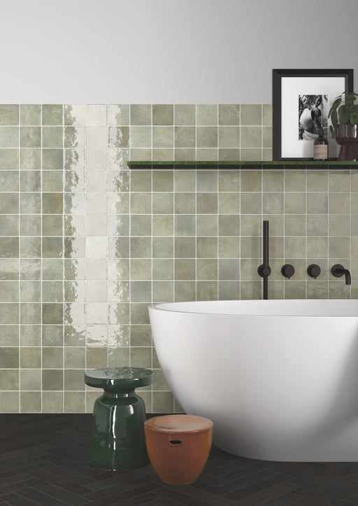 VERTICALE GREEN FIELD GLOSS 100X100MM 31870