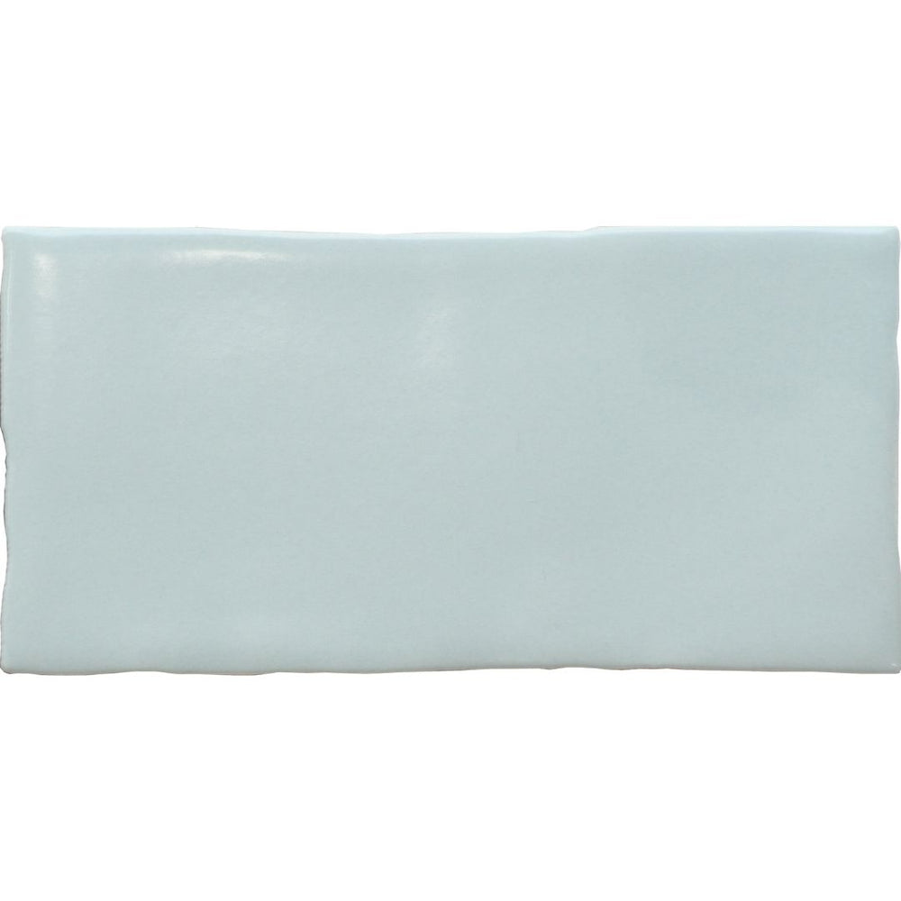 LODGE SUBWAY WAVY EDGE MATT MINT GREEN 75X150MM 07WCM7M