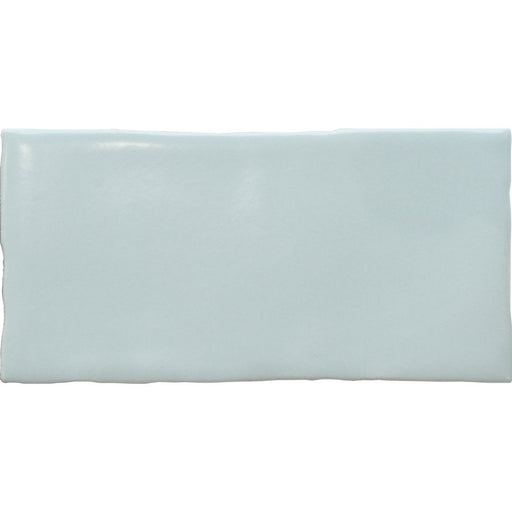 LODGE SUBWAY WAVY EDGE MATT MINT GREEN 75X150MM 07WCM7M