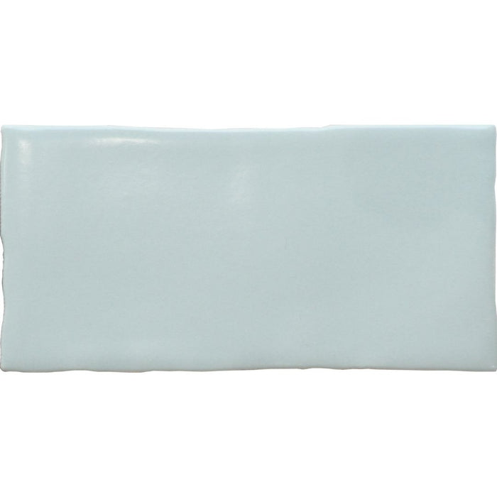 LODGE SUBWAY WAVY EDGE MATT MINT GREEN 75X150MM 07WCM7M