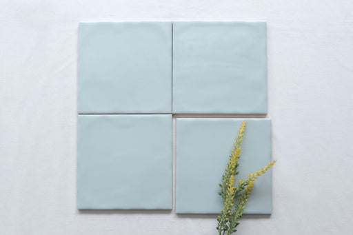 LODGE WAVY MATT MINT GREEN WALL 150X150MM 15UCM7M