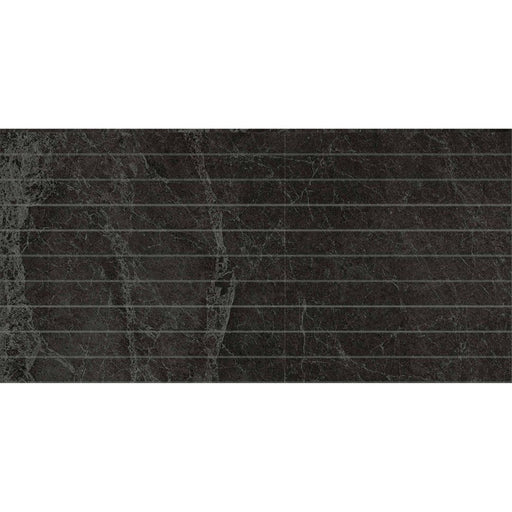 PIETRA BLACK STRIP MOSAIC 28X600MM STRIPS 300X600X10M PT04M4