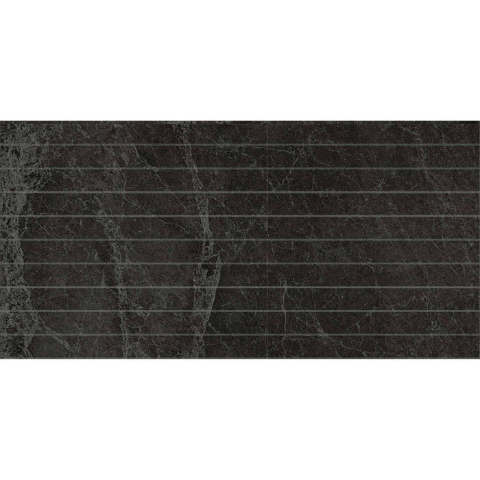 PIETRA BLACK STRIP MOSAIC 28X600MM STRIPS 300X600X10M PT04M4