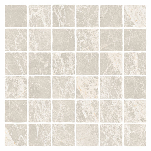 PIETRA MILK TUMBLE MOSAIC 48X48 298X298MM PT01M7