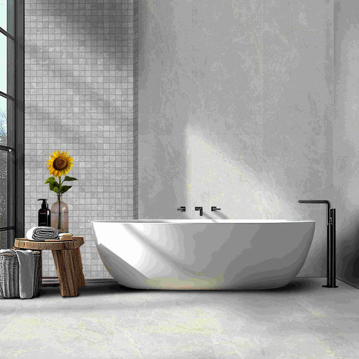 PIETRA LEADEN TUMBLE MOSAIC 48X48 298X298MM PT03M7