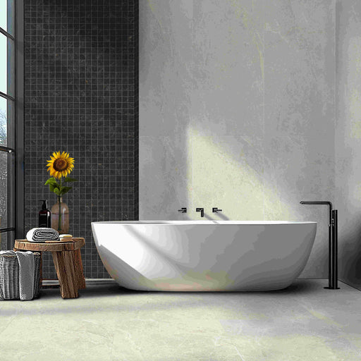 PIETRA BLACK TUMBLE MOSAIC 48X48 298X298MM PT04M7