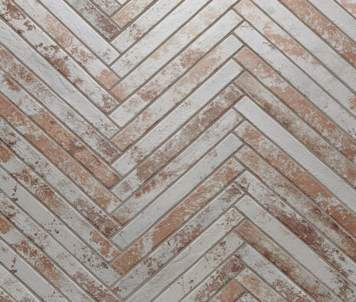HARLEM RED WHITE BRICK SUBWAY 48X450MM J92497