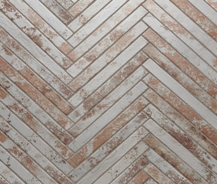 HARLEM RED WHITE BRICK SUBWAY 48X450MM J92497