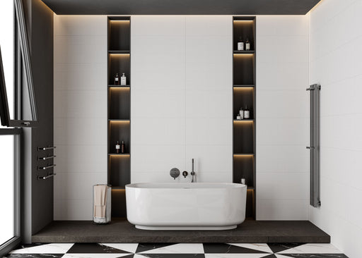 STELLAR WHITE JAPANESE TRACES MATT DECOR 300X600MM 7162