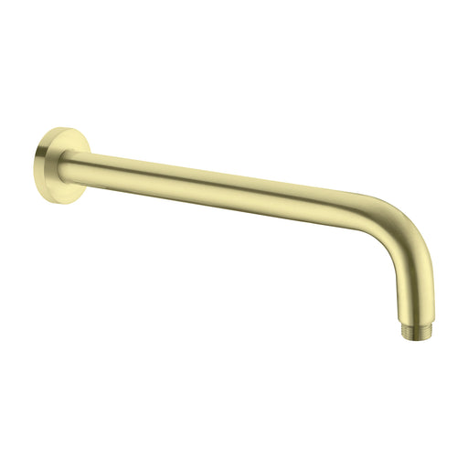 NR502BG Round Wall Shower Arm Brushed Gold $95