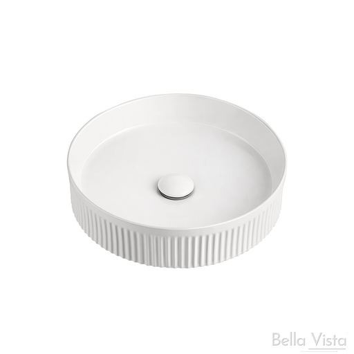 Fluted Round Basin 410x100mm