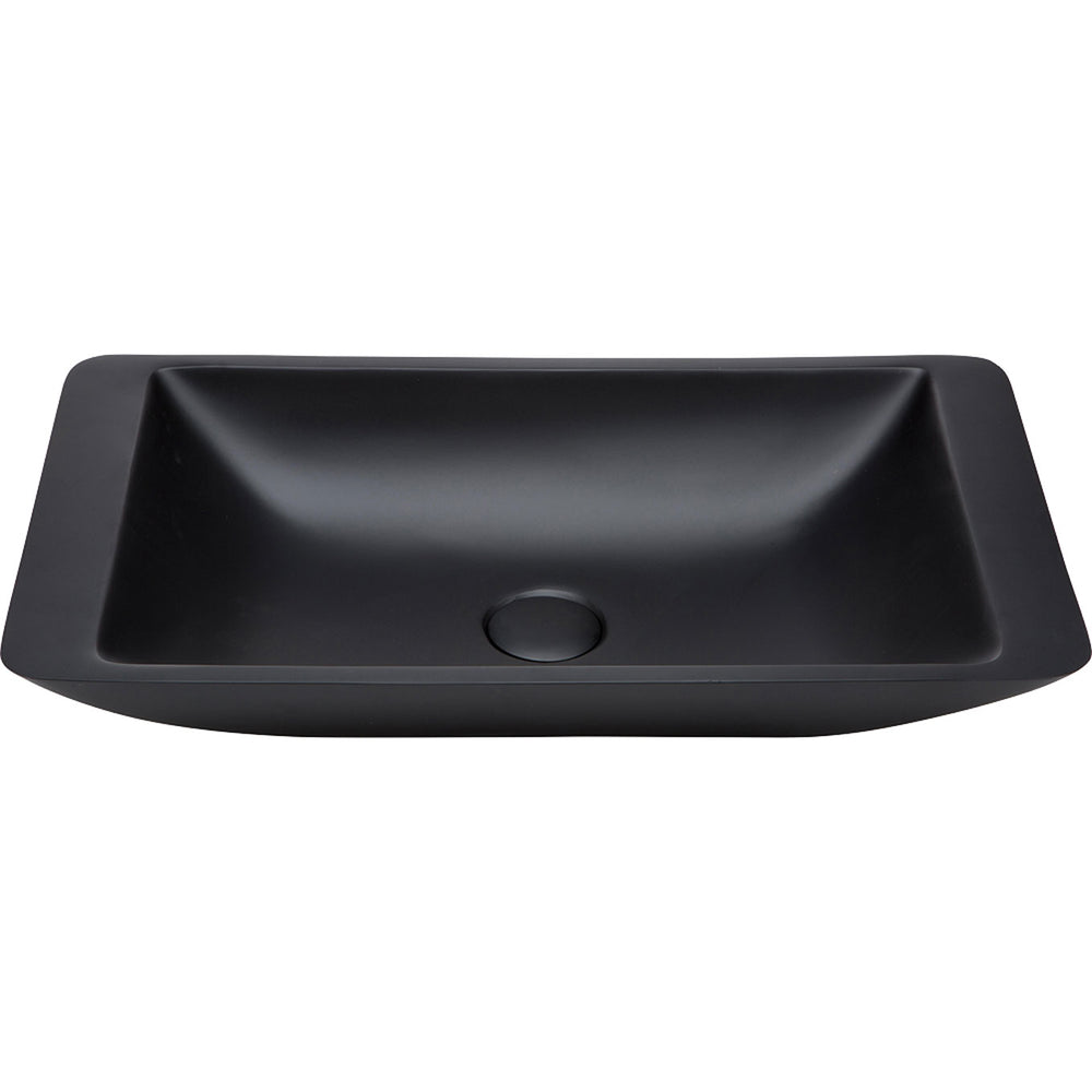 Classique 600 Solid Surface Above Counter Basin Black - $450