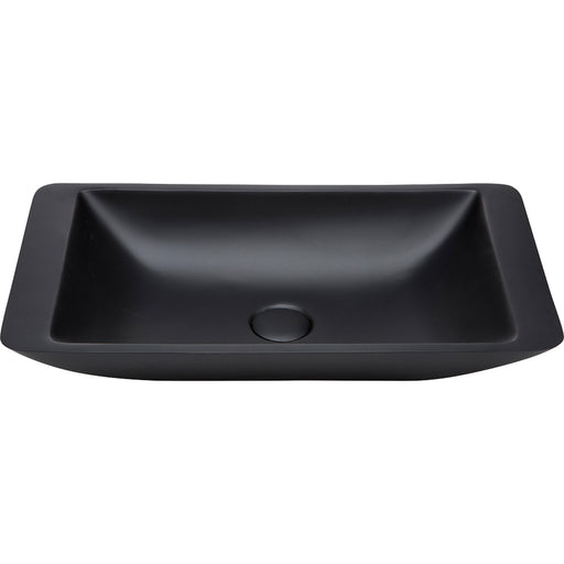 Classique 600 Solid Surface Above Counter Basin Black - $450