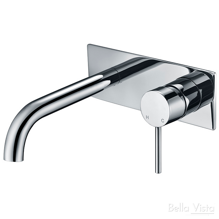 Hali Wall Mixer With Spout On Plate