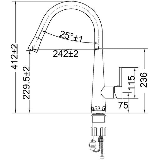 SM-03 Pull Down Sink Mixer
