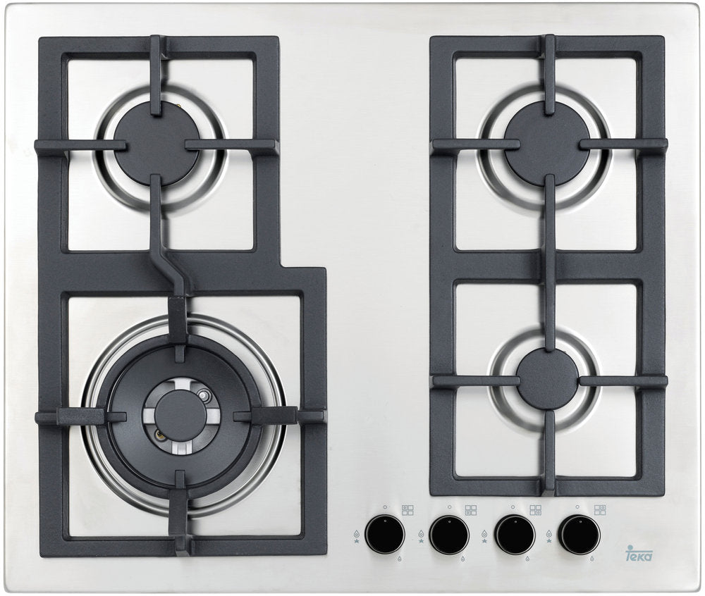 60cm Stainless Steel Gas Cooktop with Wok Burner